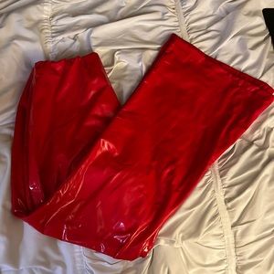 Halloween red staple flare pants (many costumes!)